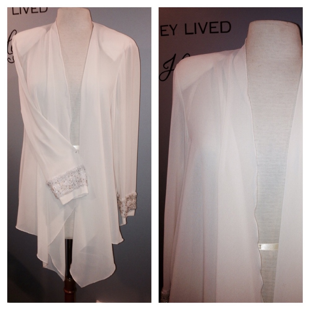 COPY - beaded Wrap/Jacket size large